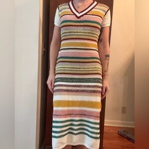 NWOT Free people Multicolor sweater dress